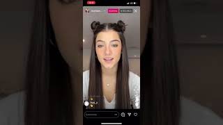 Charli Damelio’s Instagram live 12\/15\/2020