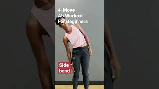 Easy 4-move ab workout for beginners