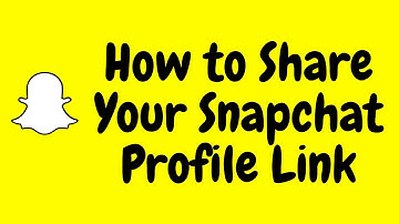 How to Share Your Snapchat Profile Link #snachat #video