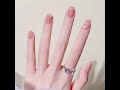 Short nails art design jelly gel nail polish natural nude nail art design