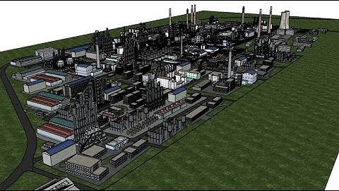 A 3D factory designed by Sketchup A01