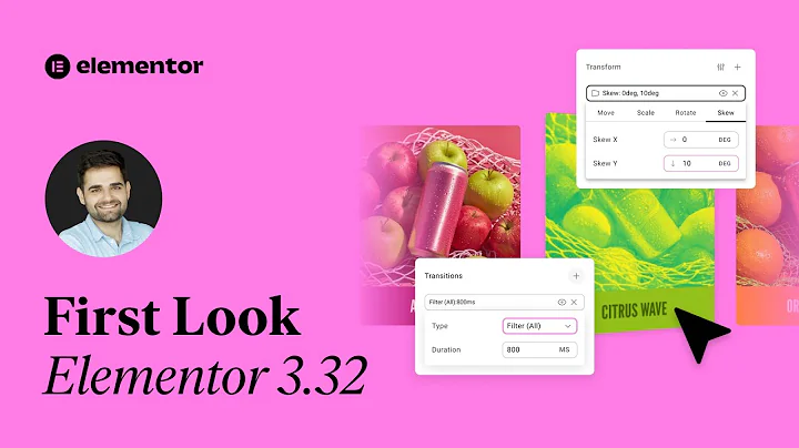 Transform & Transitions in Editor V4! Elementor 3.32 - First Look with Roi ✨