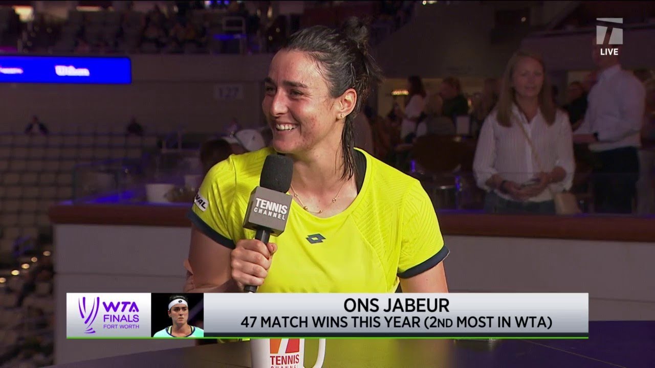 Ons Jabeur 2022 WTA Finals Round Robin Win Interview