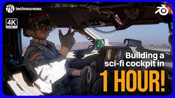 Making a quick scifi vehicle cockpit in Blender 3D (4K) - Technouveau 0016