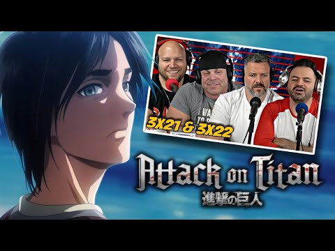 First time watching Attack on Titan reaction episodes 3x21 & 3x22 (SUB)