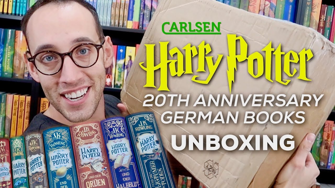 UNBOXING THE NEW GERMAN HARRY POTTER BOOKS BY CARLSEN - YouTube