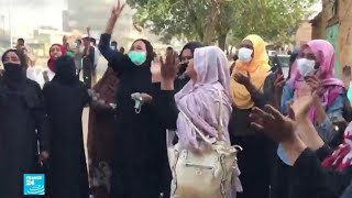 النساء في السودان جنبا لجنب مع الرجال في الاحتجاجات