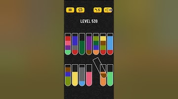 Water sort puzzle level 539