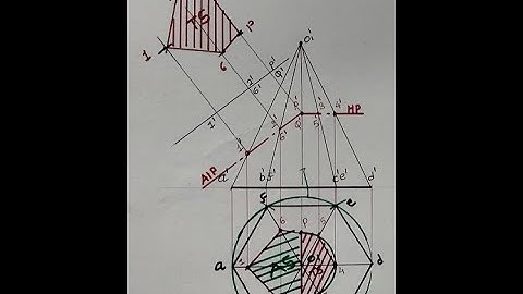 Hexagonal Pyramid with AIP and HP| 08 | Section Of Solid | ST Graphics Studio