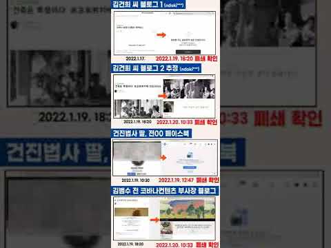 김의겸 의원...김건희 건진 딸 김범수 해우...[김건희 관련자들 SNS 일제히 폐쇄!]