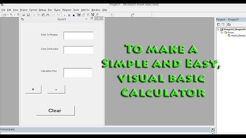 Visual Basic tutorial in hindi | Visual Basic 6.0 calculator | visual basic for beginners