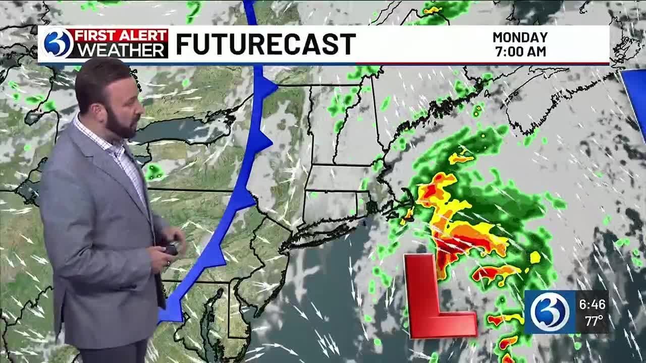 FORECAST: Slight chance for a shower tomorrow, then cooler - YouTube