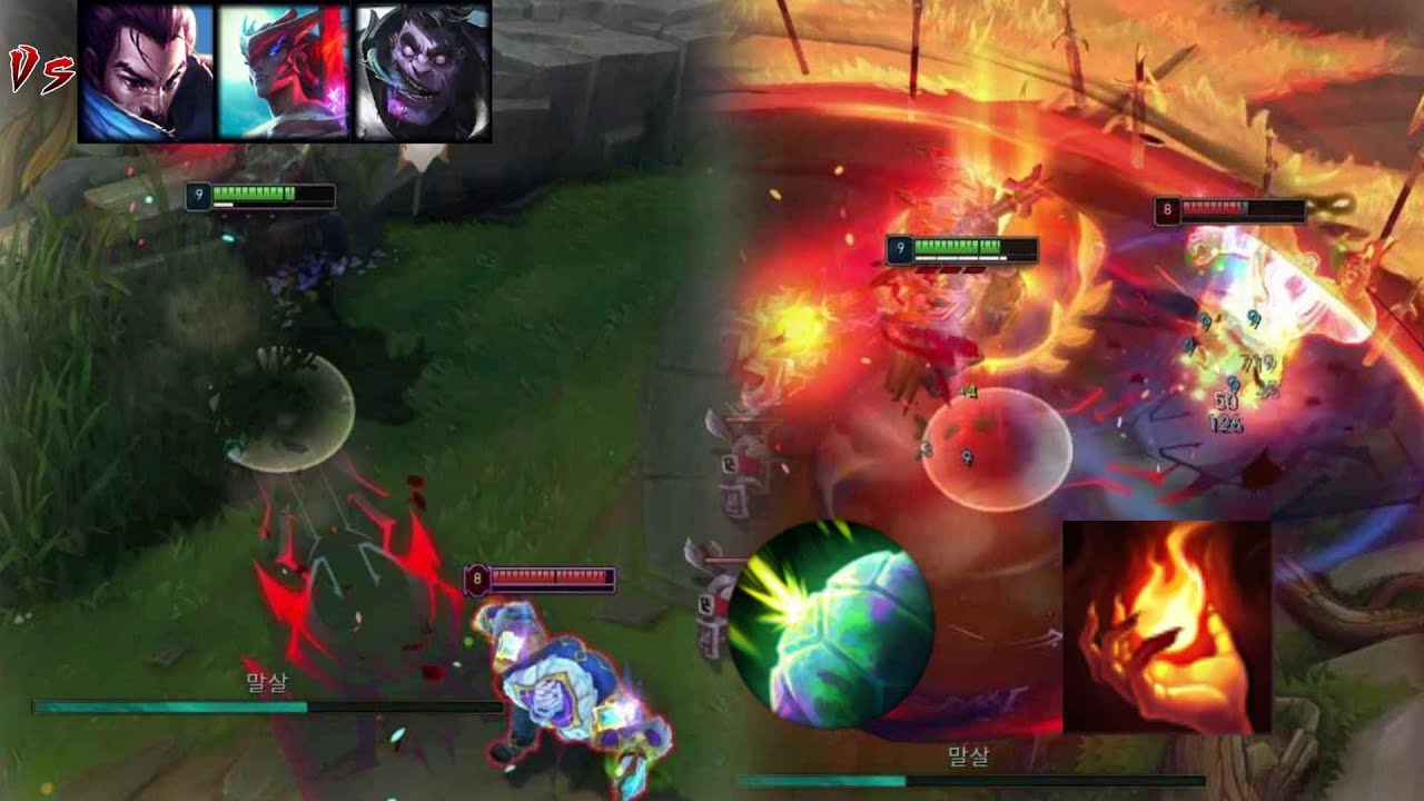 네 체력은 상관없다 일단 점화를 바르고 시작해 (Vs 야스오, 요네, 문도)