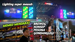 Memed Mendarat di Ancol,,Seting Lighting Super Mewah Panggung Utama,Mbah Sho bikin Kopi Sendiri 