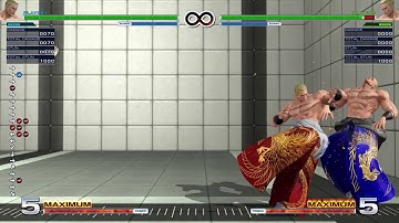 [KOFXIV] Geese - Corner EX Shippuu Ken Meaty Mixup