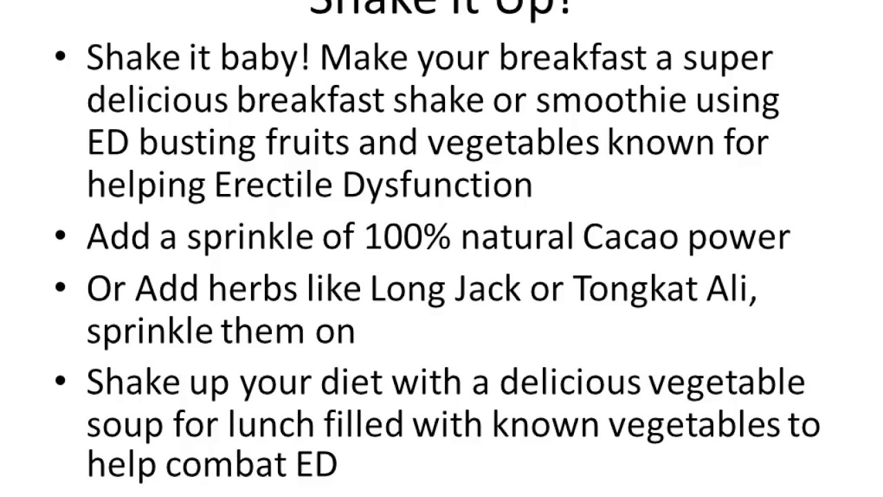 How To Cure Erectile Dysfunction Without Medication YouTube