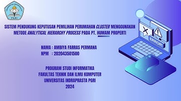 Demo Program Tugas Akhir UNINDRA 2024 - Ambiya Farras Permana - 202043501500
