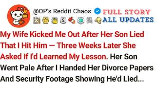 My Wife Kicked Me Out After Her Son Lied That I Hit Him — Three Weeks Later She Asked If I'd Lea