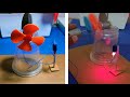 How to make wind turbine free energy generator with motor experiment project