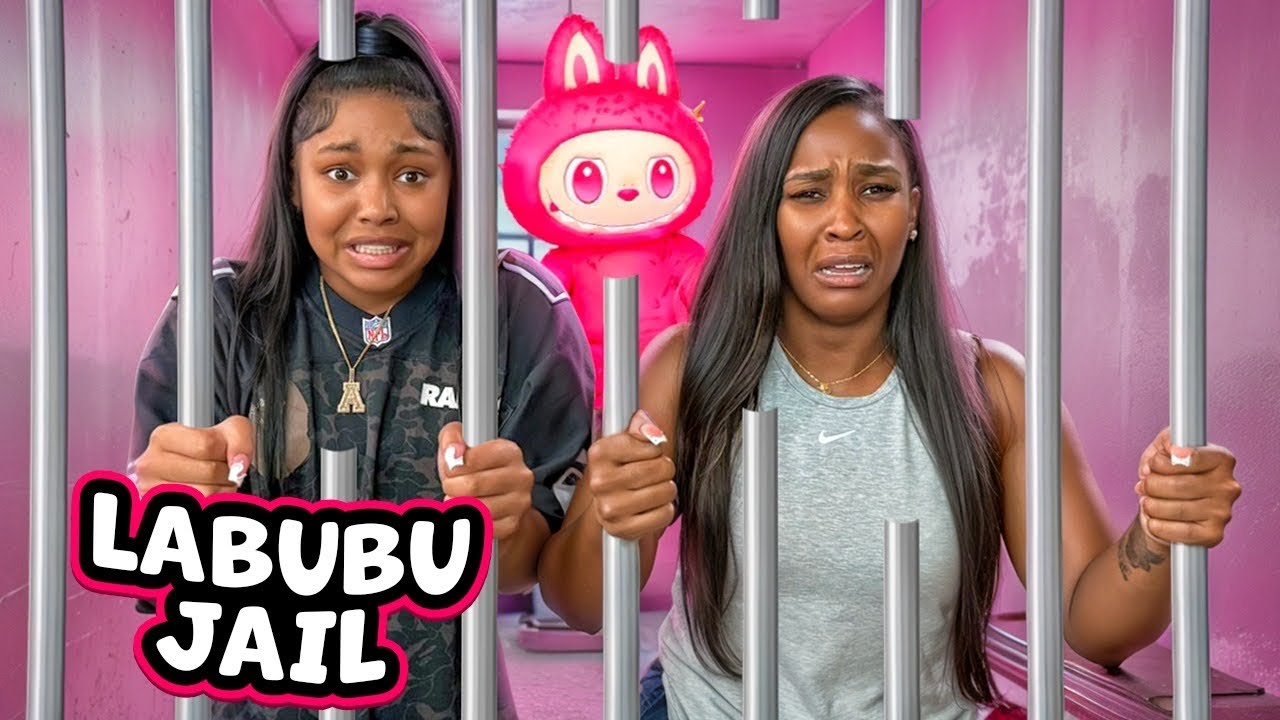 ESCAPE the PINK LABUBU Prison OBBY With Ahvi & Georgia