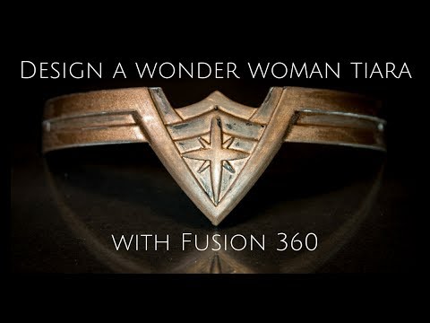 Download Design A Wonder Woman Tiara In 5 Minutes With Fusion 360 Youtube