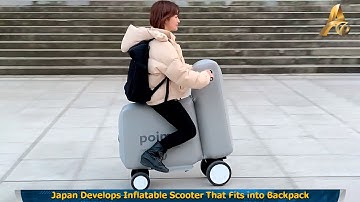 Japan Develops Inflatable Scooter That Fits into Backpack