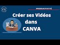 Création de présentations vidéos dans Canva