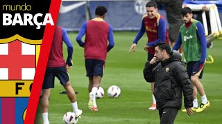 Entrenamiento Barça | El Barça entrena con Pedri