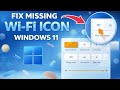 Fix Missing WiFi Icon Windows 11 ( 100% FIX WiFi )