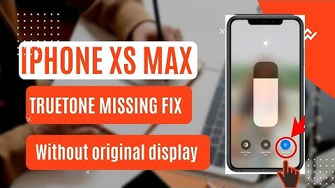 Iphone Xs Max truetone missing Fix without original display