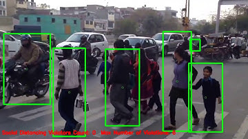 Social distancing tracker using computer vision.