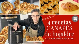 CANAPÉS de HOJALDRE RÁPIDOS y FÁCILES ​ en tu AIRFRYER ​✅ | Freidora EASY FRY & GRILL de MOULINEX