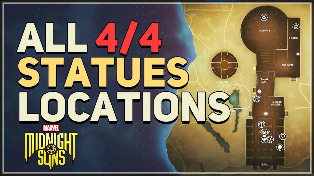 All 4 Statues Locations Marvel's Midnight Suns YouTube