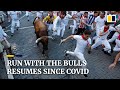 Spain’s annual running of the bulls resumes after 2 years since Covid pandemic with 3 gored so far