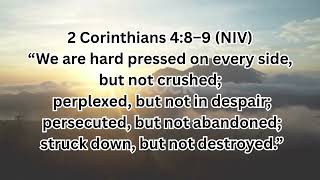 Bible Verse 2 Corinthians 4:8-9
