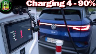 Charging the "NEW" VW Id.4 Pro (2024) at Ionity from 4-90%
