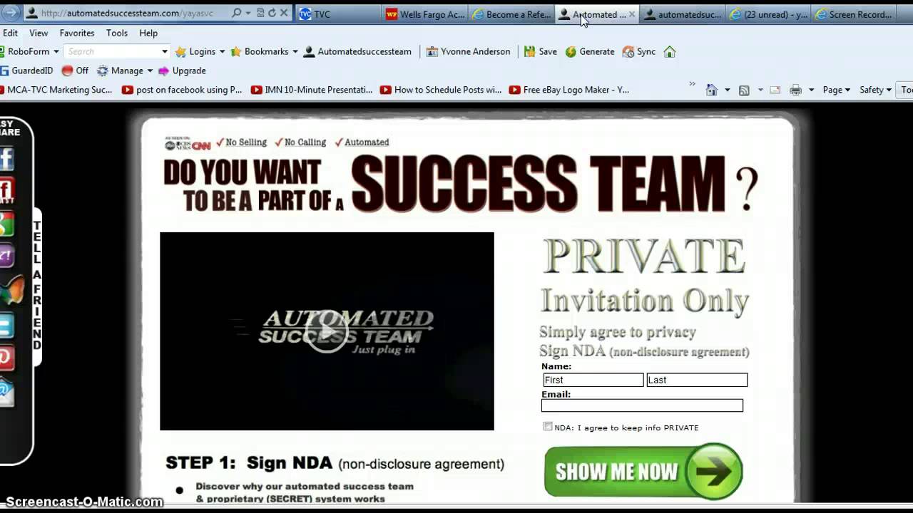 Automated Success Team System - MCA Motor Club of America
