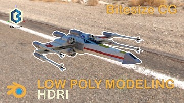 Blender tutorial - Low Poly Modeling an X-wing 7 - Lighting with HDRI