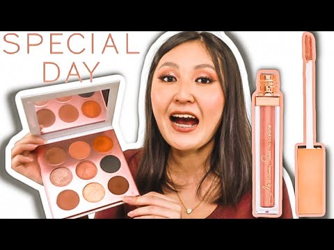 Paleta de Sombras SPECIAL DAY e Sombra Líquida SHINE & GLOW SOFT PEACH ...