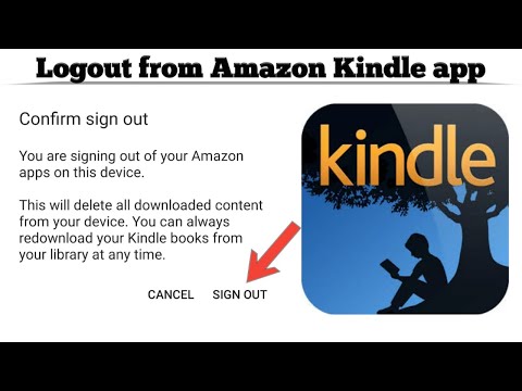 How to Logout from Amazon Kindle app | Sign out from your Amazon Kindle app | Techno Logic | 2021