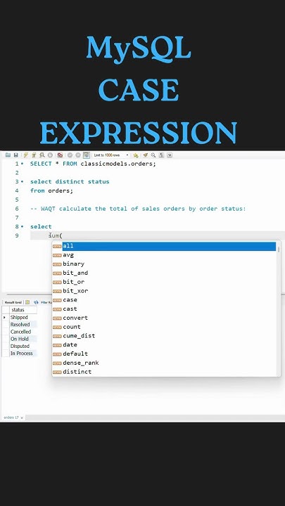 How to use CASE Expressions in MySQL | Control Flow Functions in MySQL ...