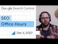 English Google SEO office-hours from December 4, 2020