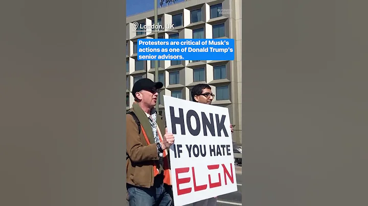 Over 200 anti-Elon Musk protests took place across the world. #protest #elonmusk #tesla