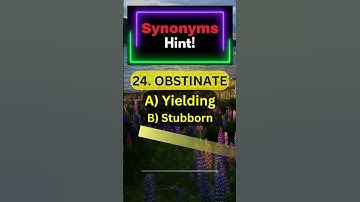 24. Enhance Your Vocabulary | Exploring Synonyms (English MCQs) | CSS MPT Exam #shorts #mpt