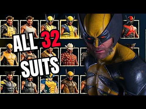 Marvel's Wolverine: ALL 32 SUITS & COSTUMES! (Every Wolverine Suit)