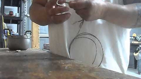 How I make a rawhide bow string Pt-4