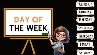 Fun Days: Kids Learn Days Of The Week With Sunday Monday | Day of the week