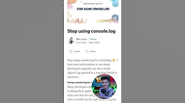 ❌ Stop using console.log #js #javascript #shorts #school4u #codingschool