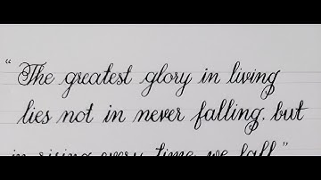 Neat and clean cursive handwriting |How to improve cursive handwriting | Quotation Writing