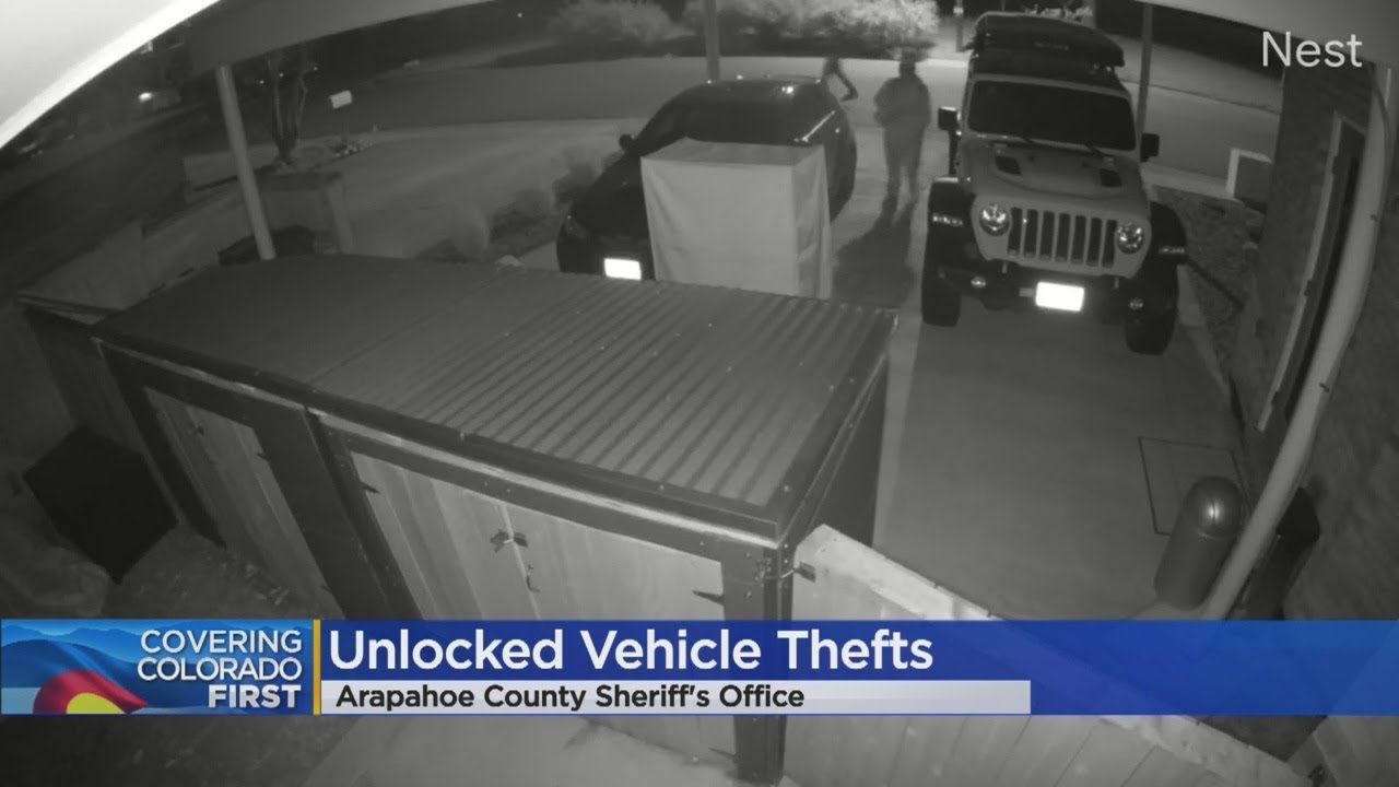 Thieves Target Dozens Of Unlocked Cars In Arapahoe County - YouTube